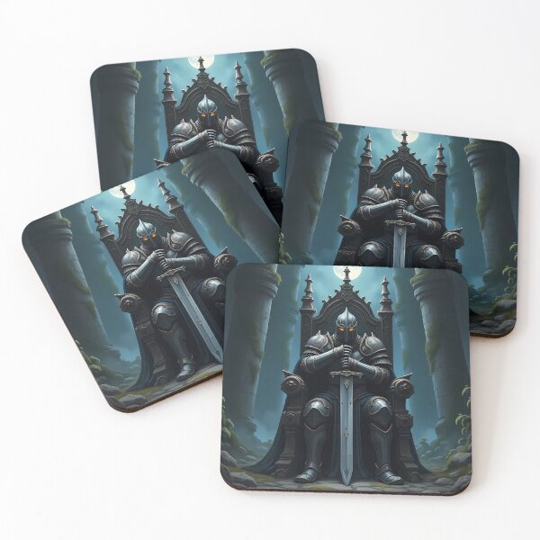 Item preview, A knight on an iron throne with a sword. designed and sold by snow7767.