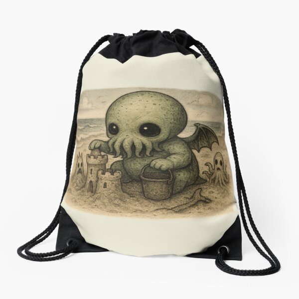 Item preview, Baby Cthulhu on the beach designed and sold by Creep-elina.