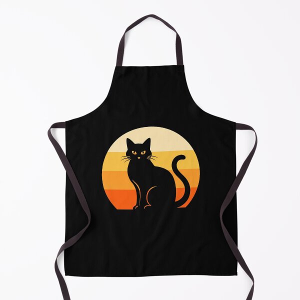 Item preview, Retro Black Cat Sunset Design designed and sold by Romeo Fashion.