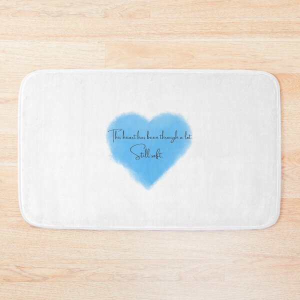 Item preview, Still Soft Watercolor Heart – Blue Healing Art designed and sold by Liv Solara.
