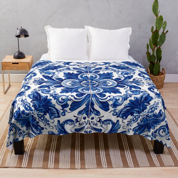 Item preview, Royal Blue Azulejos Portugal Gorgeous Pattern designed and sold by GrinGalore.