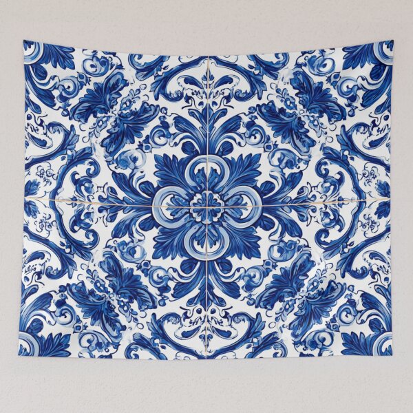 Item preview, Royal Blue Azulejos Portugal Gorgeous Pattern designed and sold by GrinGalore.