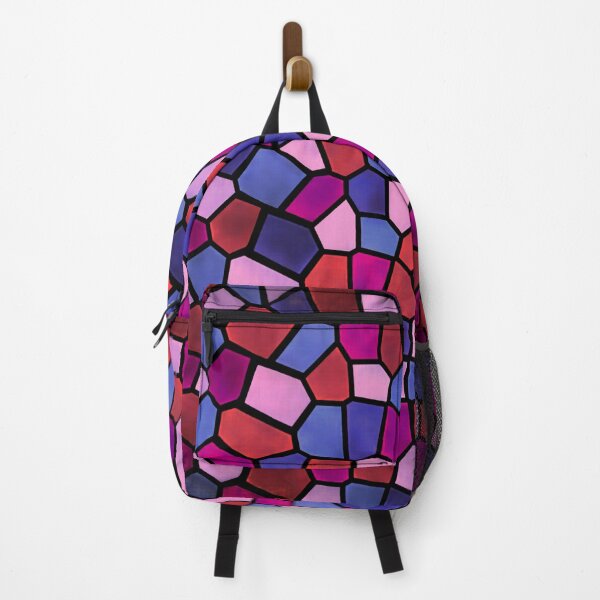 Item preview, Stained glass pattern: dark red, pink, purple designed and sold by SpectrumShine.