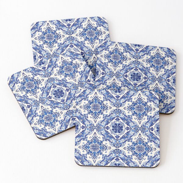 Item preview, Royal Blue Azulejos Portugal Ornaments Gorgeous Pattern designed and sold by GrinGalore.