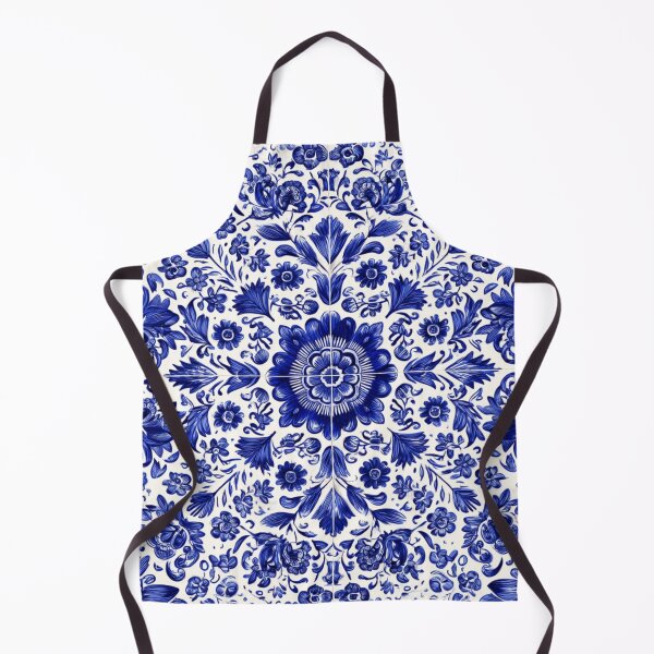 Item preview, Royal Blue Azulejos Portugal Ornaments Pattern designed and sold by GrinGalore.