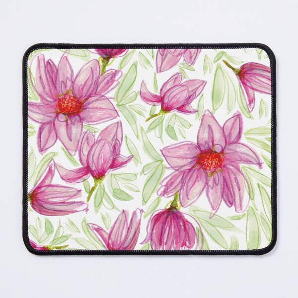 Item preview, Pink Magnolias whimsy watercolor painting designed and sold by JaanaHalme.