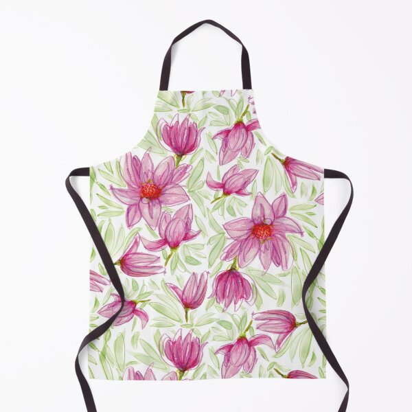 Item preview, Pink Magnolias whimsy watercolor painting designed and sold by JaanaHalme.