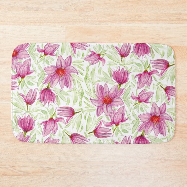 Item preview, Pink Magnolias whimsy watercolor painting designed and sold by JaanaHalme.