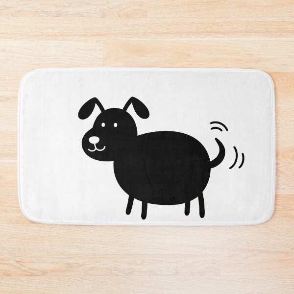 Item preview, Wagging Tail Simple Black Dog designed and sold by Owcomm.