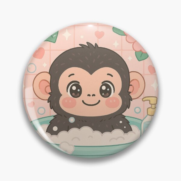 Item preview, Cute Baby Monkey Bubble Bath designed and sold by Biddakate.