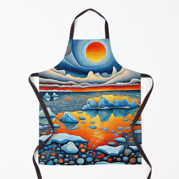 Item preview, Icebergs at sunset 1 designed and sold by George Hutton Hunter.
