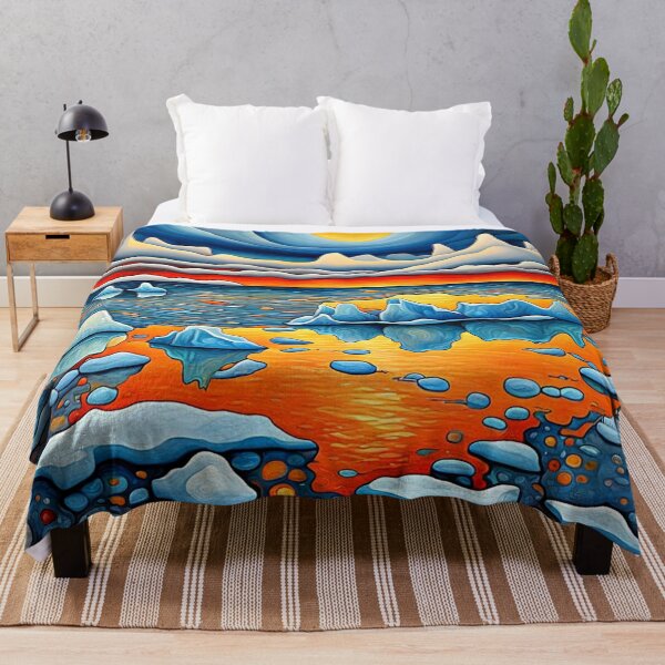 Item preview, Icebergs at sunset 1 designed and sold by George Hutton Hunter.