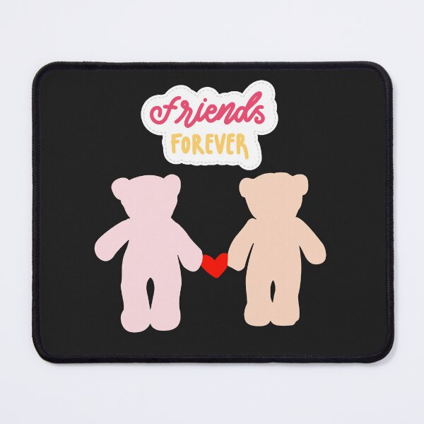 Item preview, Forever Friends Teddy Bear Hug . Cute Minimalist Friendship Illustration . designed and sold by StickAndStyle .