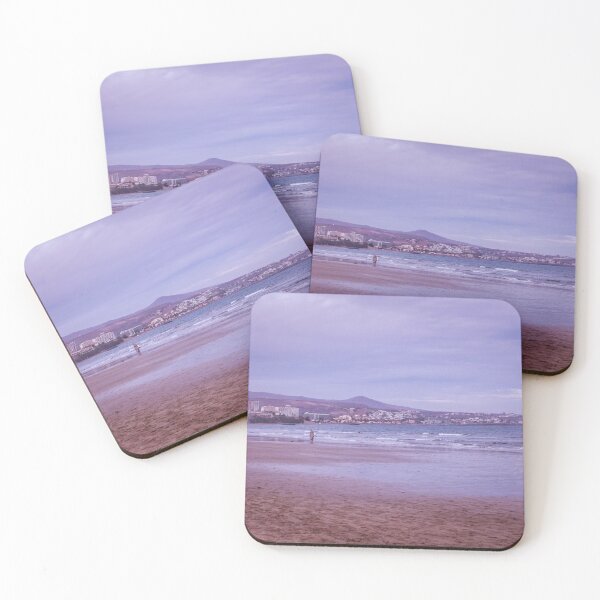 Item preview, Maspalomas Beach at Dusk – Violet Sky Over the Golden Sands designed and sold by photo-travel.