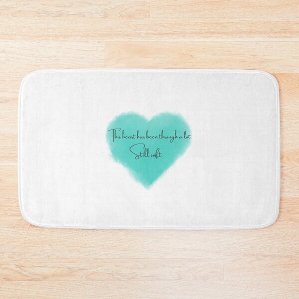 Item preview, Still Soft Watercolor Heart – Turquoise Calm Art designed and sold by Liv Solara.