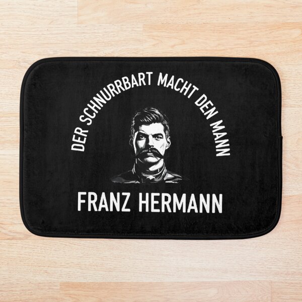 Artikelvorschau, Franz Hermann: Der Schnurrbart macht den Mann - Vintage Racing Icon F1 Art entworfen und verkauft von Studio F1Grid.