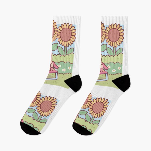 Item preview, Cute Hedgehog Chilling Under The Sunflowers designed and sold by rustydoodle.