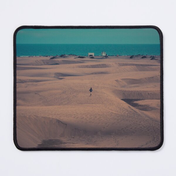 Item preview, Maspalomas Dunes Landscape – Surreal Green Sky Over Golden Sands designed and sold by photo-travel.