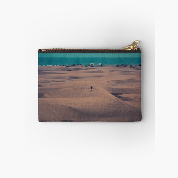Item preview, Maspalomas Dunes Landscape – Surreal Green Sky Over Golden Sands designed and sold by photo-travel.