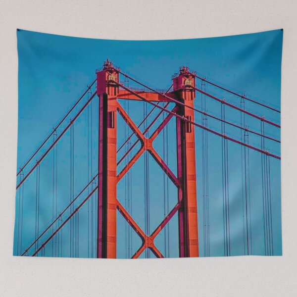 Item preview, Lisbon Bridge Detail on the Tagus River – Stunning Architectural View designed and sold by photo-travel.
