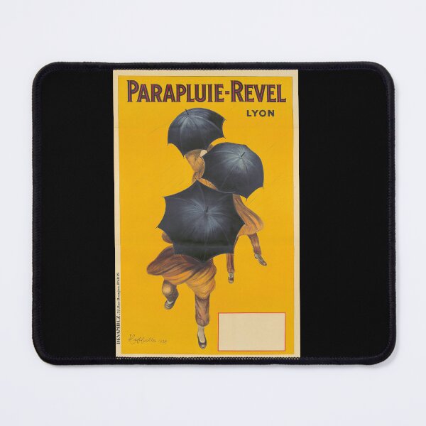 Item preview, Parapluie Revel Umbrellas Poster, 1922 | Vintage French Advertising Art | Retro Umbrella Wall Print designed and sold by artofuniverse.