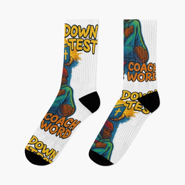 Item preview, Every Down is a Test, But My Coach is the Word of God designed and sold by FaithDripStudio.