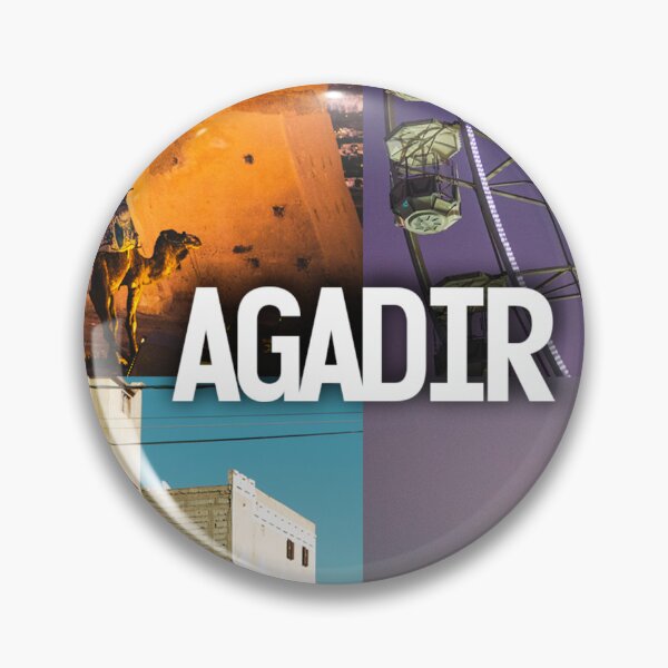 Item preview, Agadir Vibes – Stunning Coastal Views with Bold "Agadir" Lettering designed and sold by photo-travel.