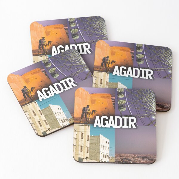 Item preview, Agadir Vibes – Stunning Coastal Views with Bold "Agadir" Lettering designed and sold by photo-travel.