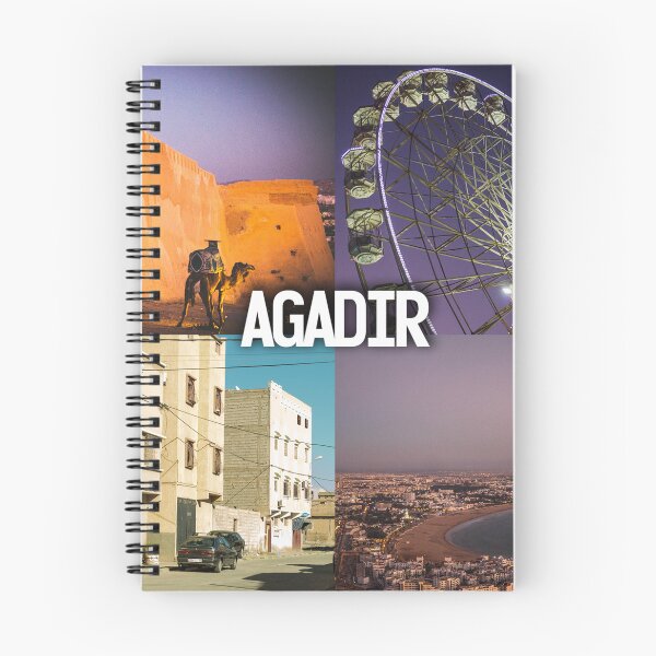 Item preview, Agadir Vibes – Stunning Coastal Views with Bold "Agadir" Lettering designed and sold by photo-travel.