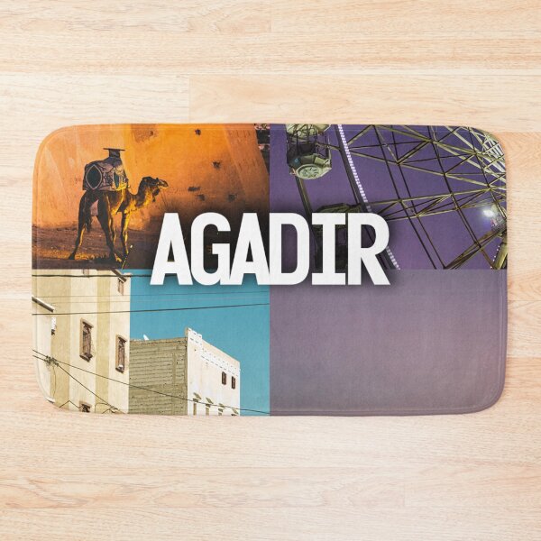 Item preview, Agadir Vibes – Stunning Coastal Views with Bold "Agadir" Lettering designed and sold by photo-travel.