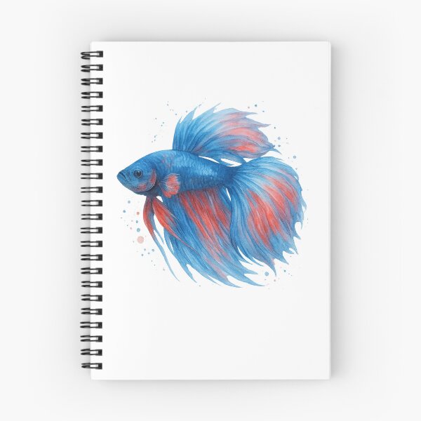 Item preview, dreamy watercolor betta fish soft vibes & flowy fins designed and sold by zakugan.