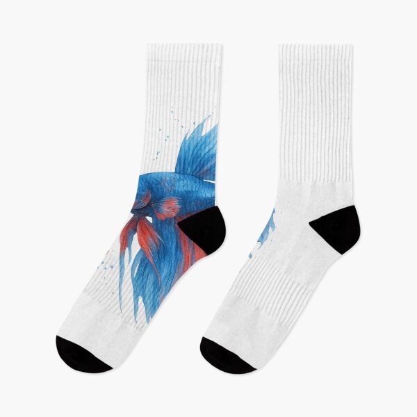 Item preview, dreamy watercolor betta fish soft vibes & flowy fins designed and sold by zakugan.