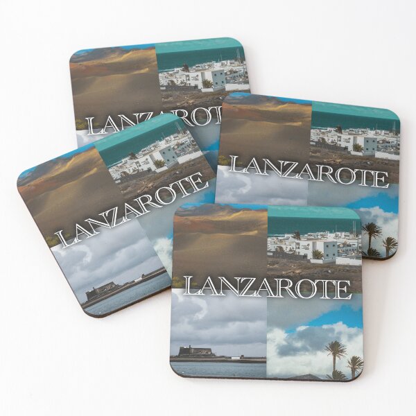 Item preview, Lanzarote: vistas cautivadoras de la isla con la inscripción "Lanzarote" en negrita. designed and sold by photo-travel.