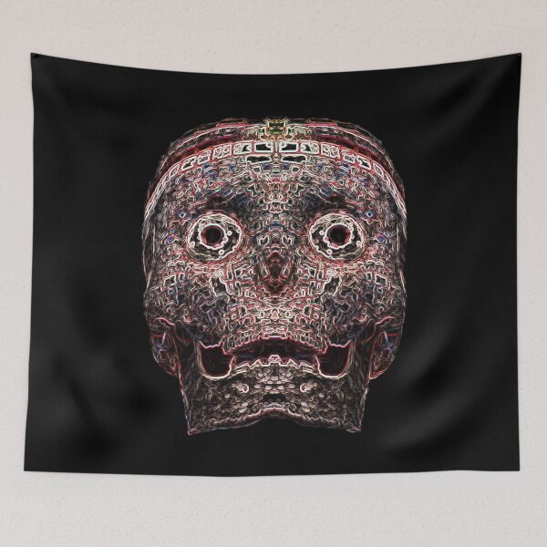 Item preview, Aztec God Skull Abstract designed and sold by Static-Fractal.