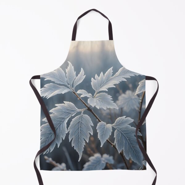 Item preview, Close-up of leaves covered with frost designed and sold by 2-Seraphira.