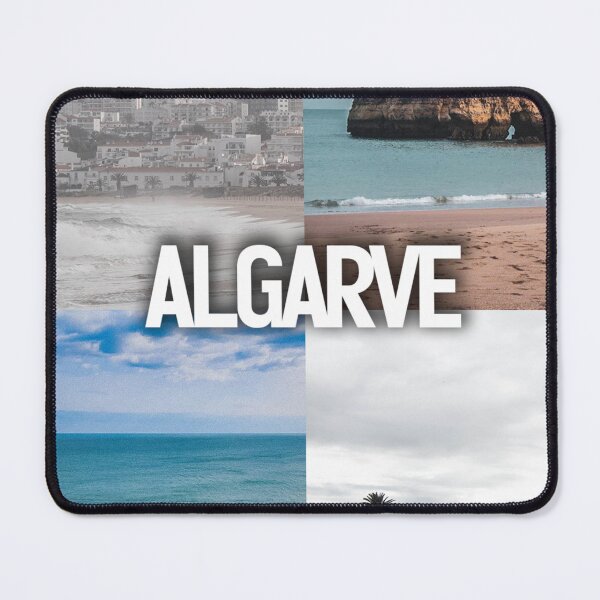 Item preview, Algarve – Breathtaking Coastal Views with Bold "Algarve" Lettering designed and sold by photo-travel.