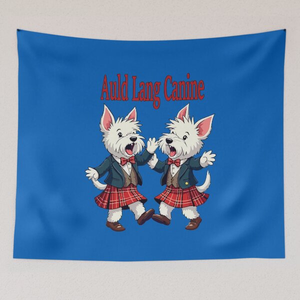 Item preview, Auld Lang Canine West Highland Terrier Ceilidh Celebration designed and sold by taiche.