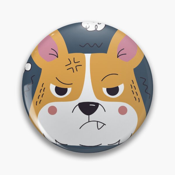 Item preview, Grumpy Corgi - Annoyed Dog Face Illustration designed and sold by DoggoSay.