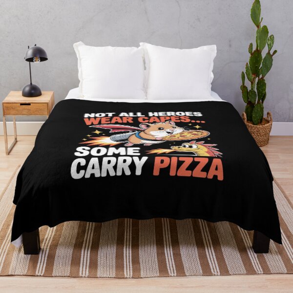 Item preview, Hero Hamster Pizza Flight – Funny Jetpack designed and sold by MagicWander.