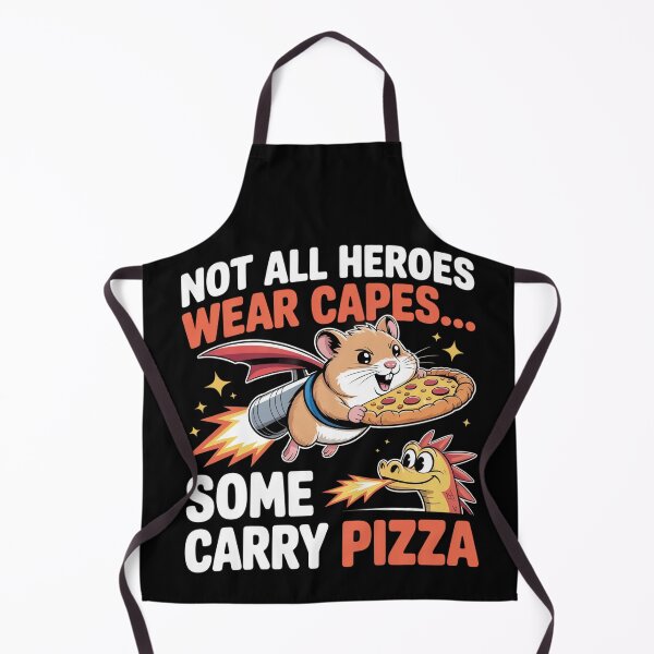 Item preview, Hero Hamster Pizza Flight – Funny Jetpack designed and sold by MagicWander.