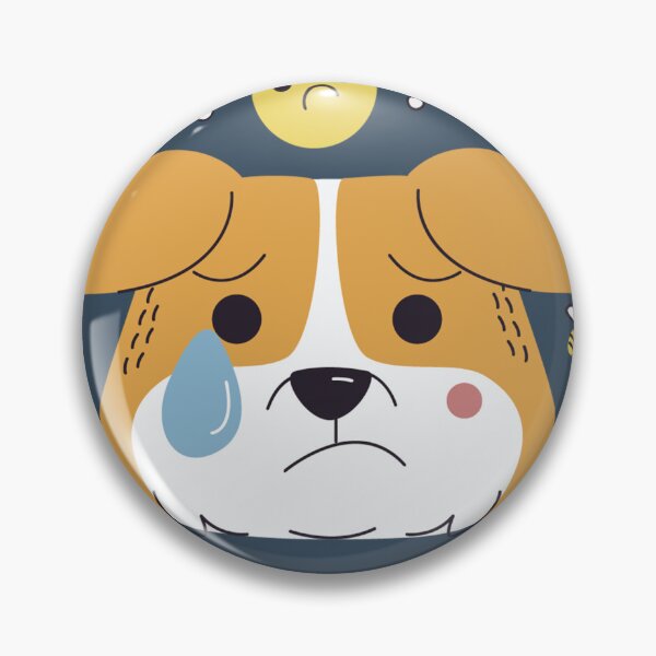 Item preview, Sad Corgi - Single Tear Dog Illustration designed and sold by DoggoSay.