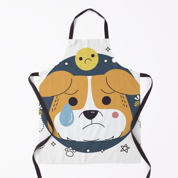Item preview, Sad Corgi - Single Tear Dog Illustration designed and sold by DoggoSay.