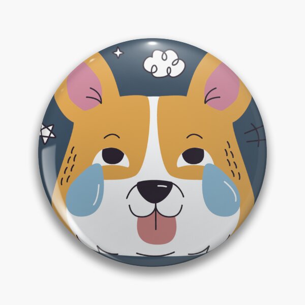 Item preview, Crying Corgi - Big Tears Sad Dog Illustration designed and sold by DoggoSay.