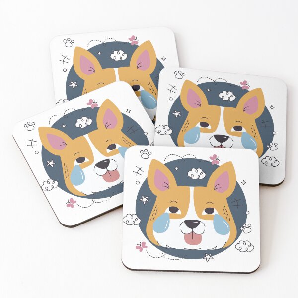 Item preview, Crying Corgi - Big Tears Sad Dog Illustration designed and sold by DoggoSay.