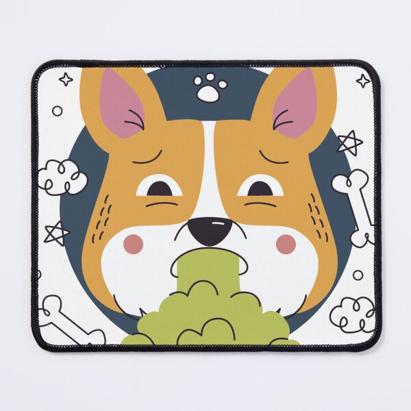 Item preview, Sick Corgi - Feeling Unwell Dog Illustration designed and sold by DoggoSay.