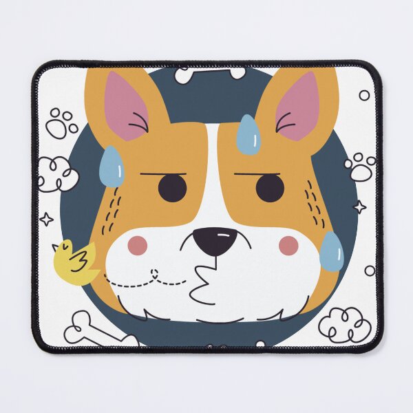 Item preview, Stressed Corgi - Worried Dog Illustration designed and sold by DoggoSay.