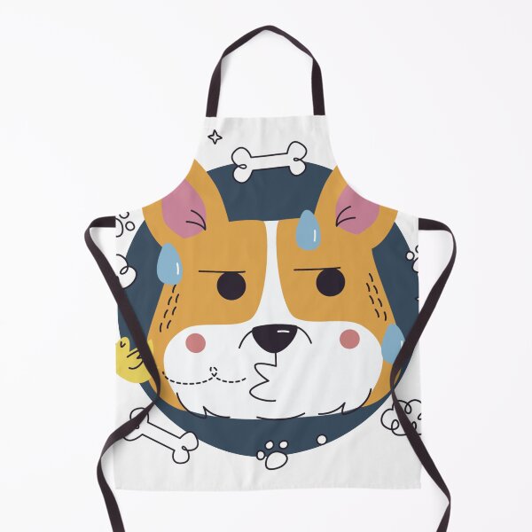 Item preview, Stressed Corgi - Worried Dog Illustration designed and sold by DoggoSay.