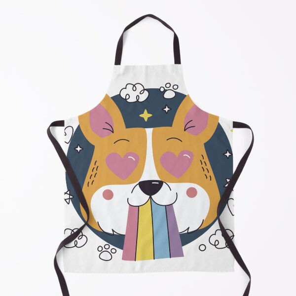 Item preview, Rainbow Love Corgi - Heart Eyes & Rainbow Delight designed and sold by DoggoSay.