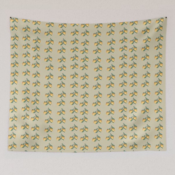 Item preview, Citrus Vibes – Fresh Lemons Retro Grid Design designed and sold by Golden Blaze Studio.