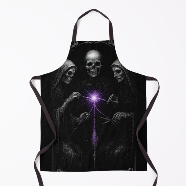 Item preview, Macabre Spinners of Fate: Skeleton Fates in the Thread of Life designed and sold by Shoot-The-Moon.